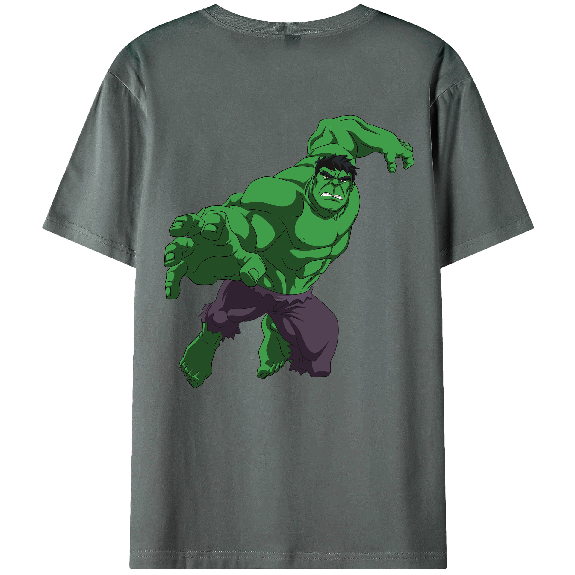 （画像用） アベンジャーズ The Avengers 綿100％ メンズ半袖Tシャツ（バックプリント） 通気性